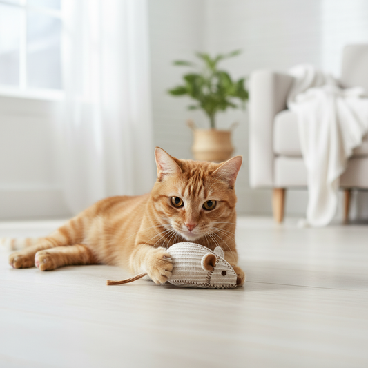 Plush Catnip Mouse Toy for Daily Activity