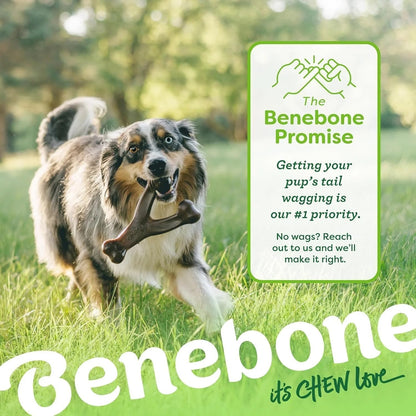 Benebone Wishbone Durable Toy ForDogs, For Heavy Chewers, Bacon Flavor