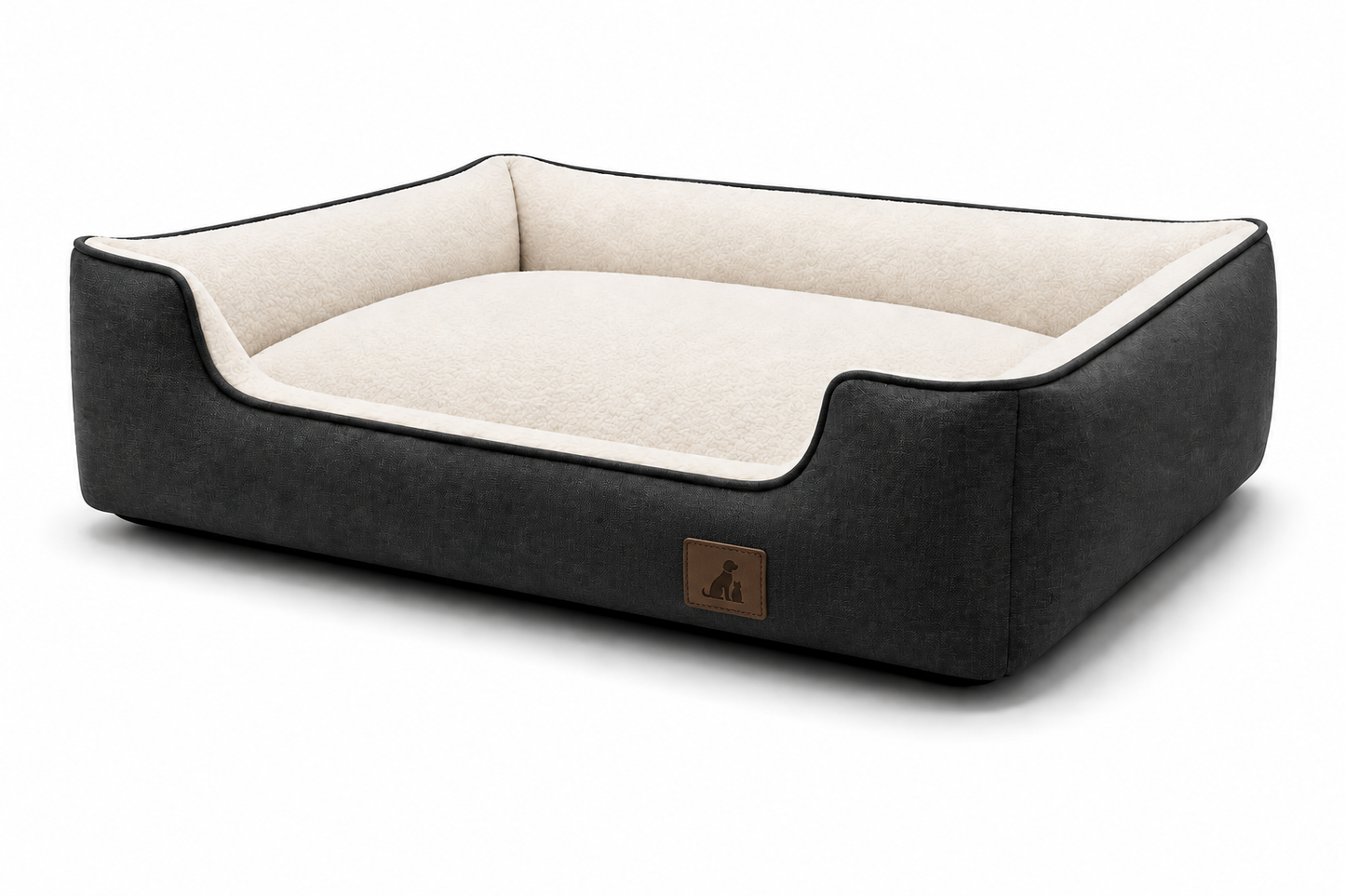 Orthopedic Memory Foam Dog Bed, Removable Cover, Non-Slip Base