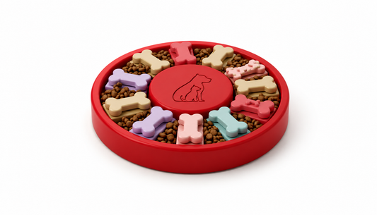 Interactive Dog Puzzle Bowl, Slow Feeder Food Bowl for Dogs