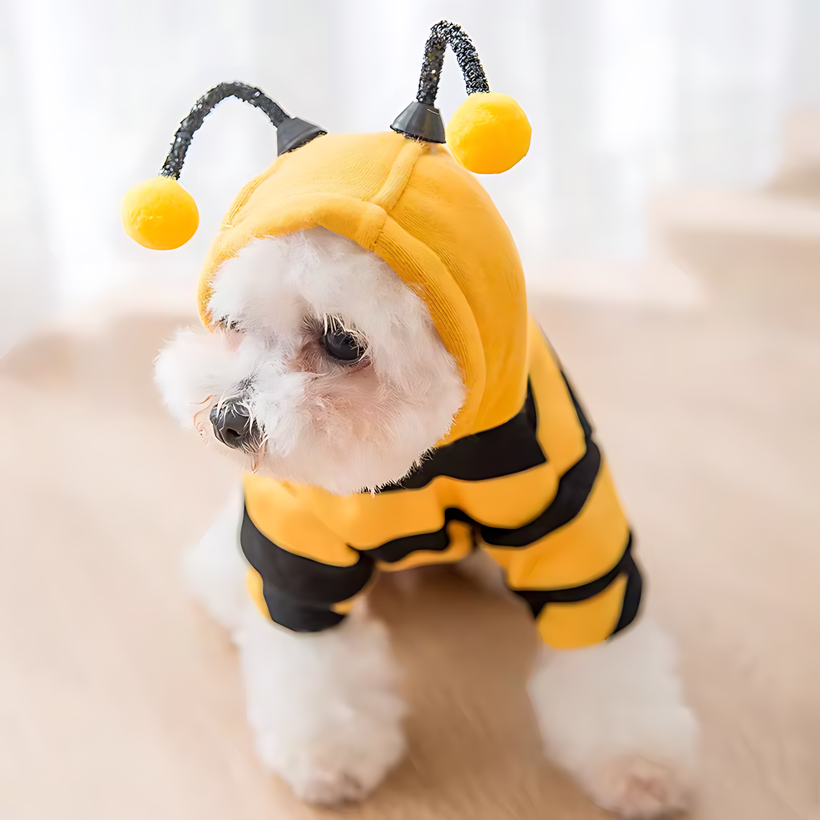 Cute Bee Pet Hoodie – Warm Winter Costume for Dogs & Cats - Image 15