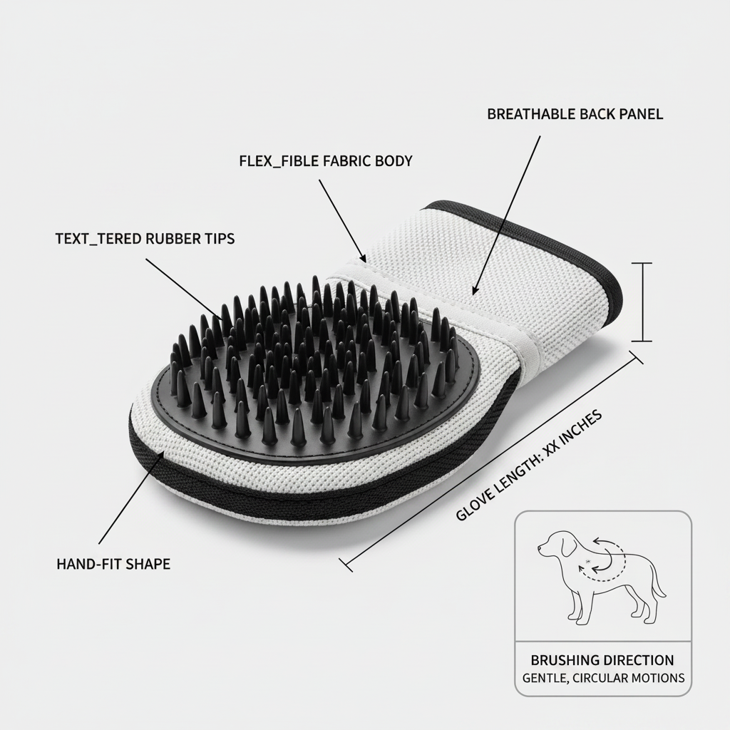 Grooming Mitt for Dog and Cat Fur Care - Image 4