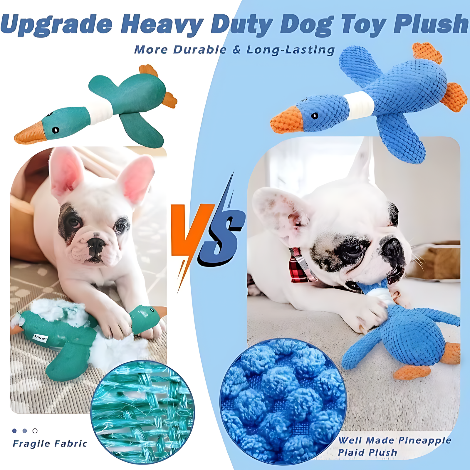 Interactive Plush Dog & Cat Toy – Squeaky Durable Chew Toy - Image 4