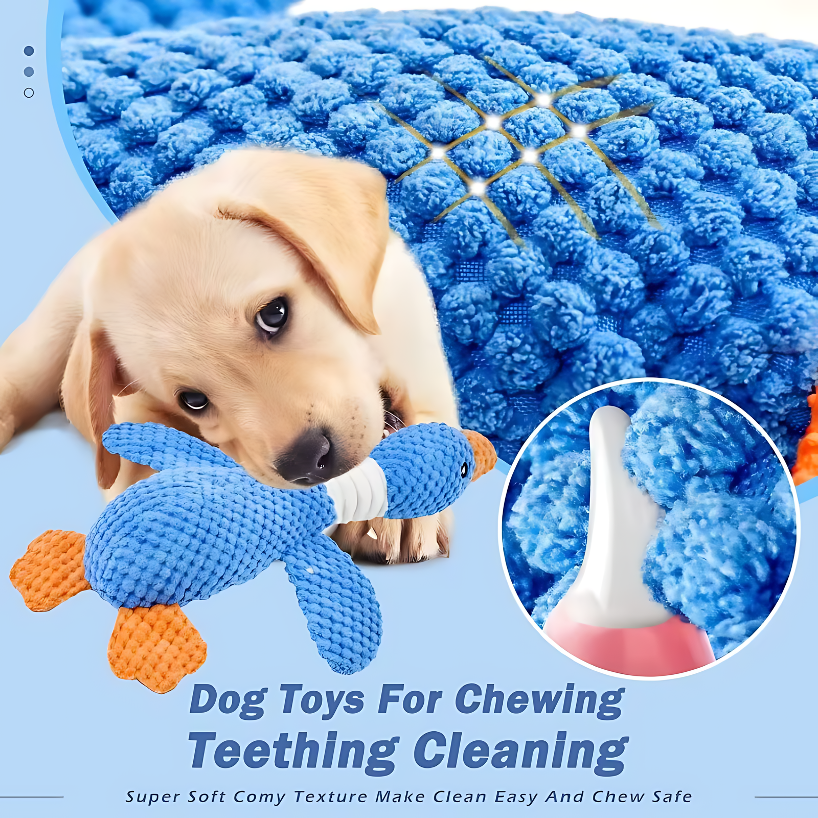 Interactive Plush Dog & Cat Toy – Squeaky Durable Chew Toy - Image 7