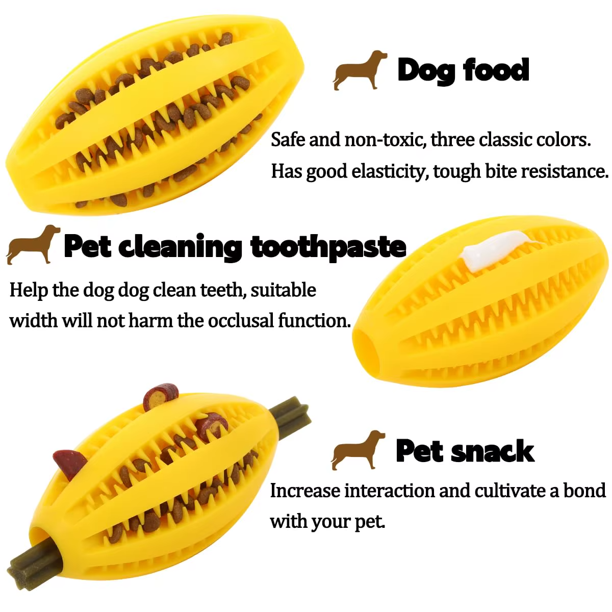 Rubber Treat Ball for Dogs – Interactive Chew Toy - Image 5