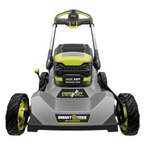 40V HP Brushless 21″ Cordless Battery Self-Propelled Lawn Mower with Dual Blades